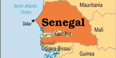 سینیگال پر دنیا کے نقشے